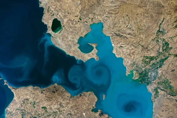 Son dakika | Büyük ödülü Türkiye'ye kazandırdı! Van Gölü’nün uzaydan fotoğrafını çeken astronot dünyaya döndü - 1