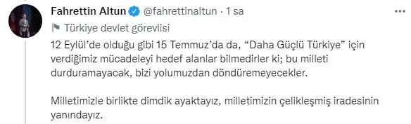 Cumhurbaşkanlığından "12 Eylül" mesajı! "Bu milleti durduramayacaklar" - 2