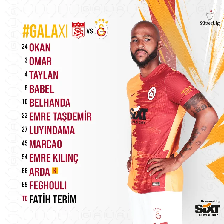 Süper Lig 8. hafta karşılaşması | Sivasspor 1-2 Galatasaray maç sonucu
