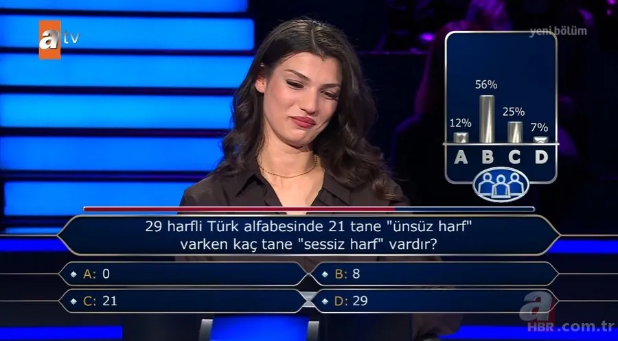 Milyoner'de alfabe sorusu damga vurdu! Verdiği yanıtla herkesi şoke etti 4
