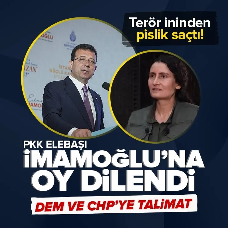 PKK elebaşı İmamoğlu’na oy dilendi