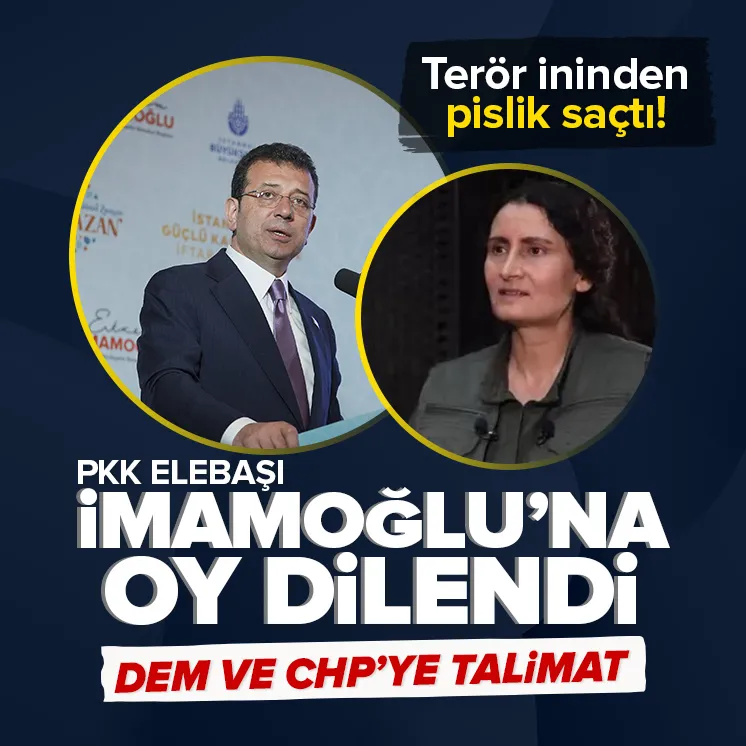 PKK elebaşı İmamoğluna oy dilendi