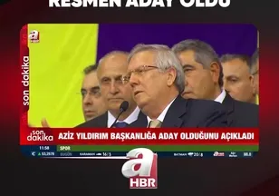 AZİZ YILDIRIM RESMEN ADAY OLDU