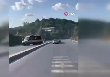 Arnavutköy’de düğün konvoyu trafiği kilitledi
