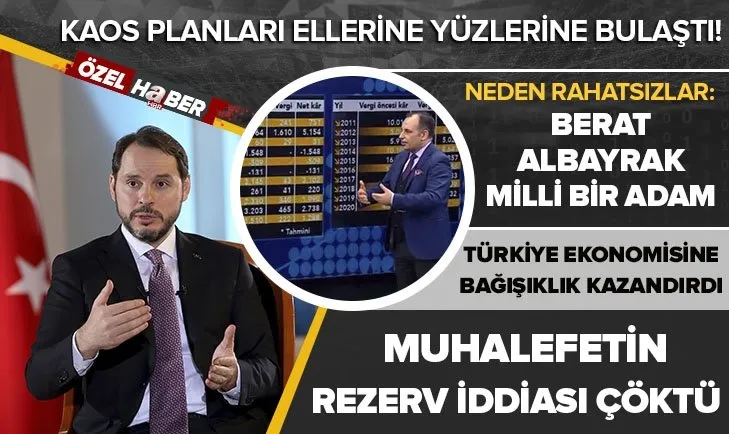 Ekonomiye yapılan saldırılar tutmadı! Muhalefetin rezerv iddiası çöktü! Berat Albayrak'tan neden rahatsızlar? Faruk Erdem A Haber'de anlattı