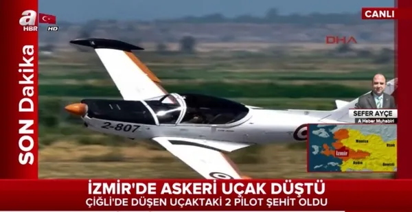 İzmir'de askeri eğitim uçağı düştü - 2