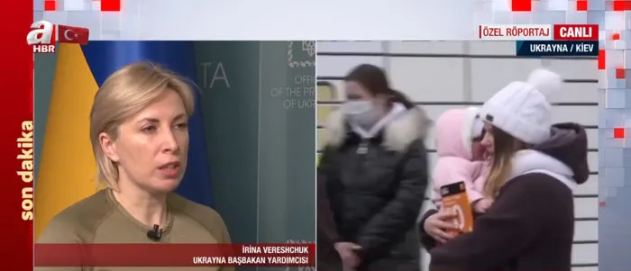 Ukrayna Başbakan Yardımcısı İrina Vereshchuk A Haber'de! Türk halkına seslendi: - 3