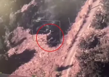 Anız yakanlara dron kamerasıyla suçüstü