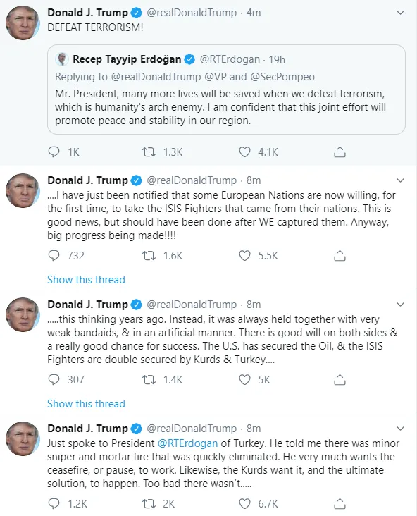 Donald Trump: Başkan Erdoğan'la görüştüm - 1