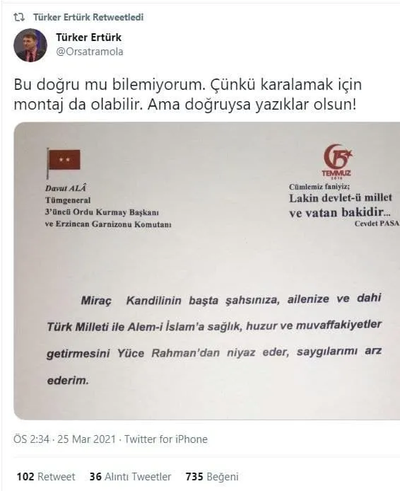 Darbe imalı bildiride adı geçen emekli tuğamiral Türker Ertürk kim? İşte İslam düşmanı ve terör sevici Türker Ertürk’ün sicili...
