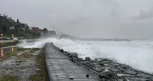 Rize’de fırtına etkisi!