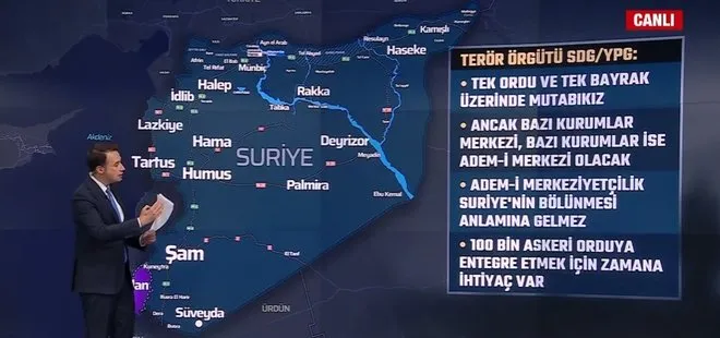 YPG/SDG’den Adem-i Merkeziyet sistemi talebi! İsrail’den Suriye üzerinde böl parçala yönet planı