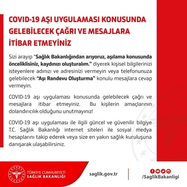 son-dakika-saglik-bakanligi-vatandaslari-o-konuda-uyardi-asi-randevu-olusturma-mesajlarina-cevap-vermeyin-1607352425526.jpg Son dakika... Sağlık Bakanlığı vatandaşları o konuda uyardı: "Aşı Randevu Oluşturma" mesajlarına cevap vermeyin - 2