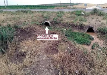 Menfeze yerleştirilmiş 300 kilo patlayıcı bulundu