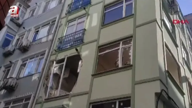 İstanbul’da 5 katlı binada doğalgaz patlaması