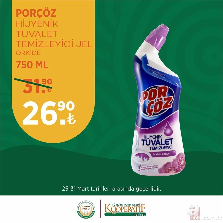 Tarım Kredi MARKET Mart İNDİRİMLERİNDE YOK YOK! Anne babalar dikkat! Bebek bezinde %12 düşüş! ÇAY 69.90, Hurma 16,90 TL! 22