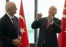 Hediyesini alan Erdoğandan kafa şov
