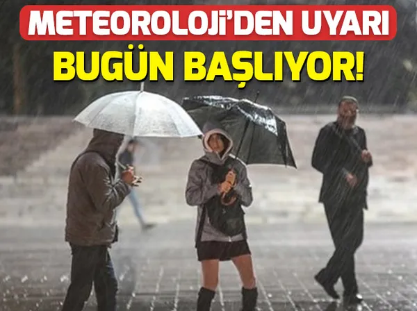 Meteoroloji'den İstanbul için sağanak yağış uyarısı - 1