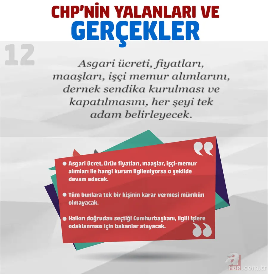 İşte CHP'nin referandum yalanları ve gerçekler 12