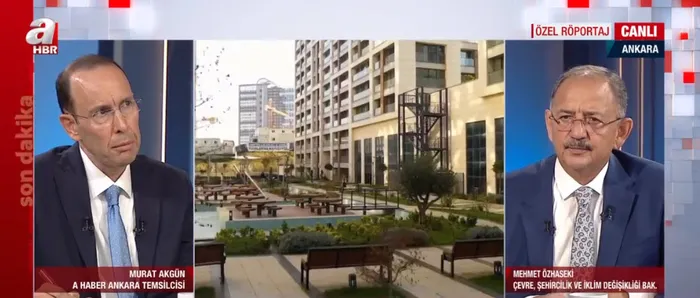 Çevre, Şehircilik ve İklim Değişikliği Bakanı Mehmet Özhaseki A Haber’de açıkladı! İstanbul’a özel dönüşüm yasası geliyor
