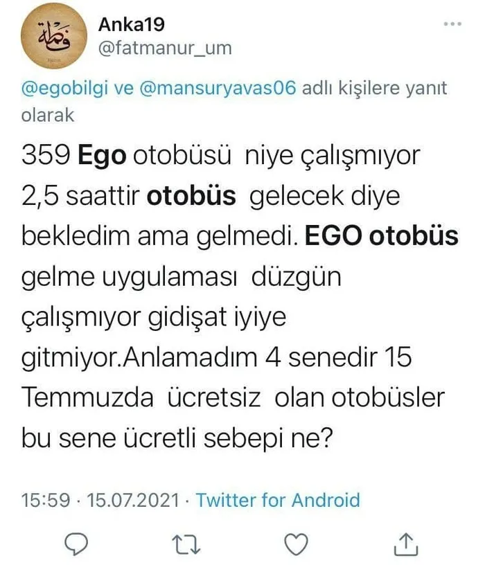 Ankara Büyükşehir Belediyesinden (ABB) tepki toplayan 15 Temmuz kararı! Toplu ulaşımı ücretsiz yapmadı - 7