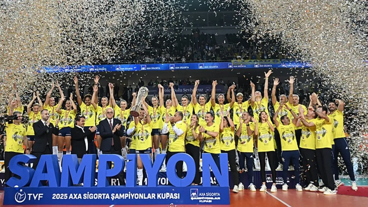 2025 Voleybol Kadınlar Şampiyonlar Kupası Fenerbahçe'nin! Kanarya şampiyonluk sayısını 6'ya çıkardı