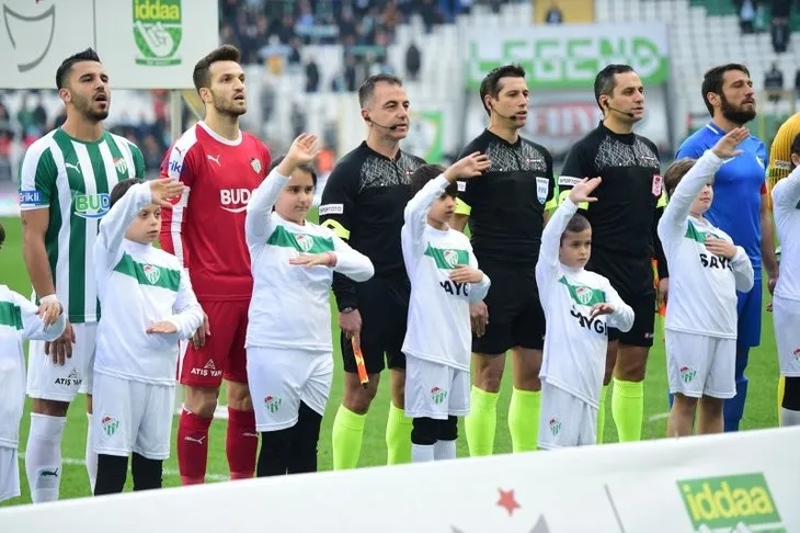 Bursaspor Erzurumspor maçından muhteşem kareler