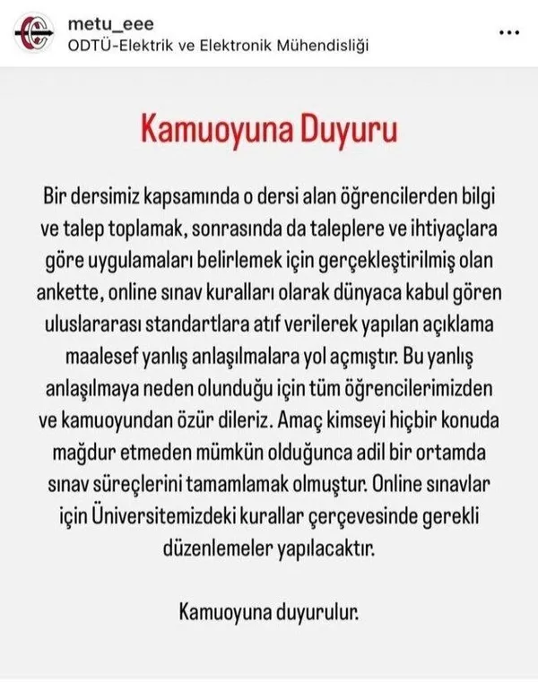 ODTÜ’den 28 Şubat zihniyetini hortlatan karar! Tepkiler sonrası geri adım atıldı