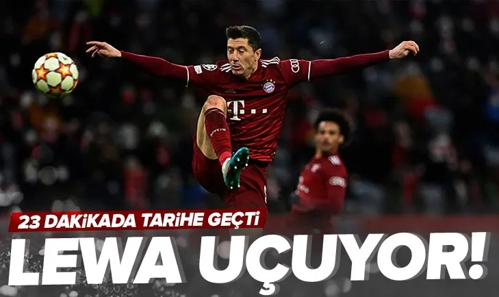 Polonyalı yıldız Lewandowski 23 dakikada Şampiyonlar Ligi tarihine geçti! Messi ve Ronaldo’ya çok yaklaştı