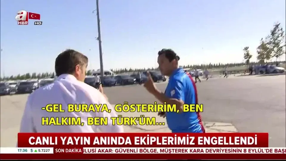 Yenikapı’da A Haber muhabirine engelleme