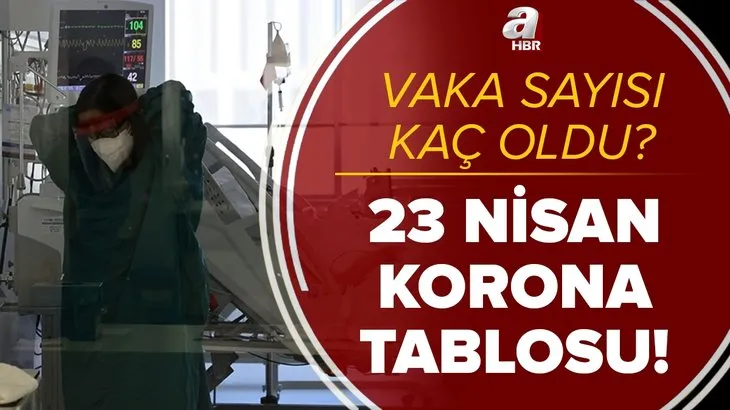 23 Nisan korona tablosu: Sağlık Bakanlığı bugünkü vaka sayısı kaç oldu, kaç kişi öldü? Türkiye Kovid-19 son durum