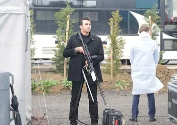 Başbakan'ı katıldığı törende dronsavar silahları ile koruma