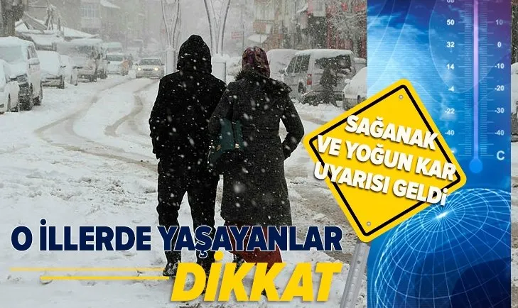 Meteoroloji'den son dakika hava durumu açıklaması! Yoğun kar ve sağanak uyarısı! İstanbul için saat verildi | 15 Mart 2021 hava durumu