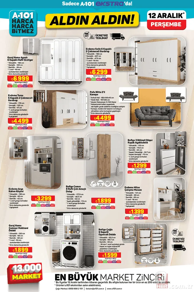 12 ARALIK A101 AKTÜEL KATALOG | Bu hafta A101 kataloğunda neler var? Blender, tava seti, çaydanlık, kurutmalık 20