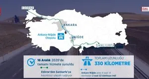 20 yılda otoyol ağı 2 kattan fazla arttı