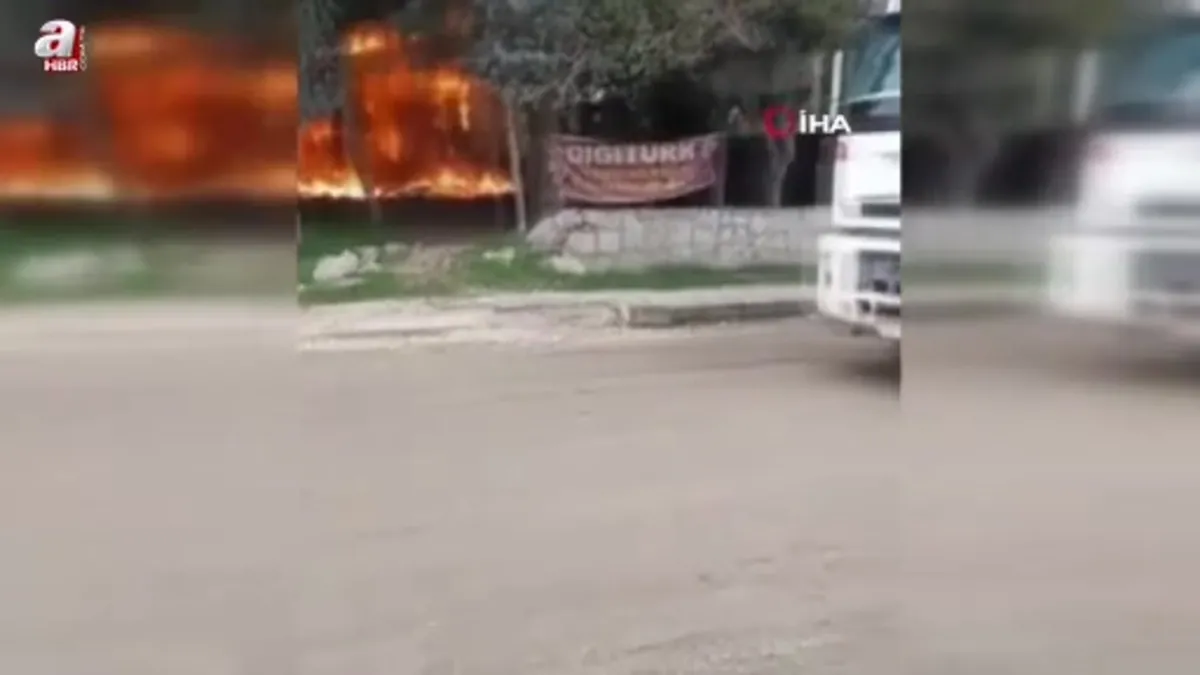 Hatay’da alevlere teslim olan prefabrik yapı kullanılmaz hale geldi