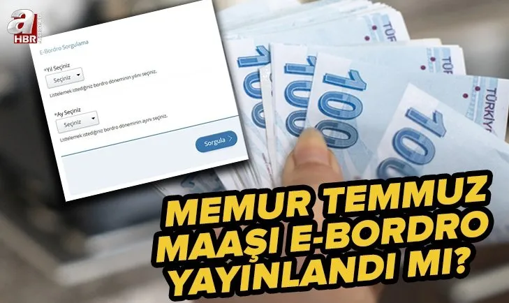 e-bordro yayınlandı mı? 2022 Temmuz zamlı memur maaşı bordoları ne zaman yayınlanır? e-Devlet Bordro sorgulama...