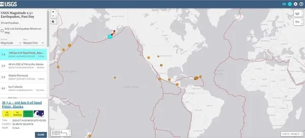 Alaska’da 7,4 büyüklüğünde deprem! Uzmanlar tsunami uyarısı yaptı