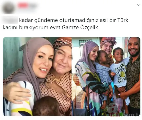 Gamze Özçelik su kuyuları açtığı Sudan'a erzak da götürdü! Dünya onu konuşuyor 4