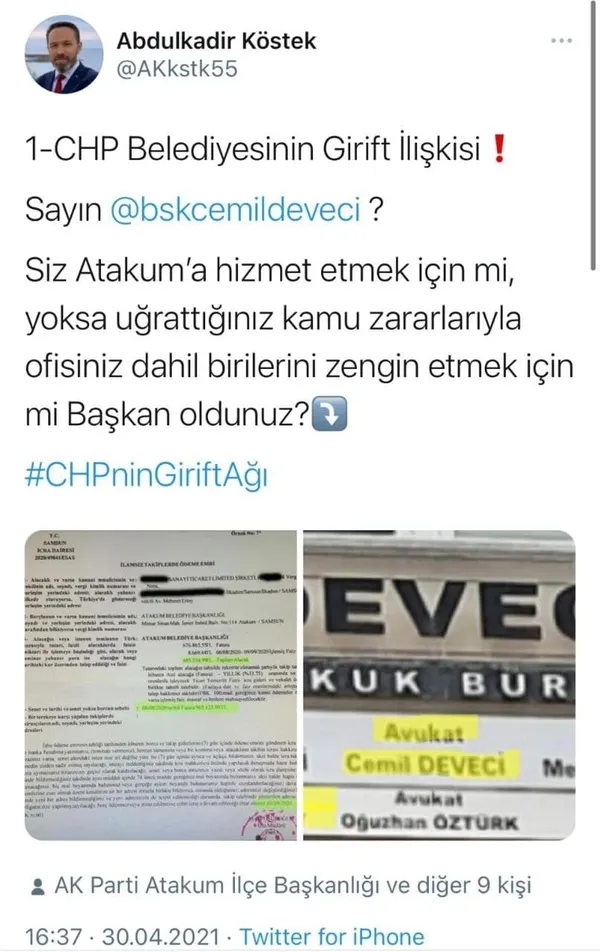 CHP’li Samsun Atakum Belediyesi’nde büyük komedi! CHP Genel Başkanı Kemal Kılıçdaroğlu haklı çıktı: Tıkır tıkır işliyor
