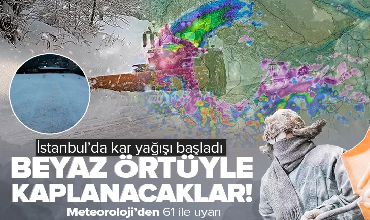 İstanbul beyaza bürünüyor!