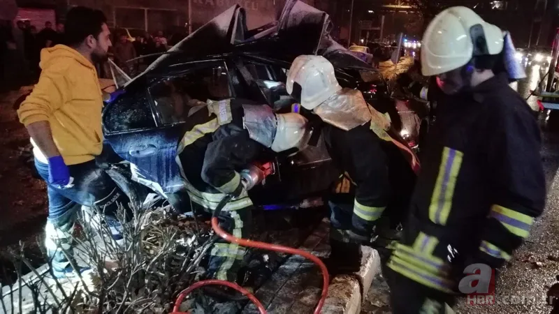 Denizli'de korkunç kaza! Böyle izlediler... 11