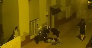 Samsun’da 2 kişi sokak ortasında darbedildi