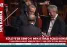 Cumhurbaşkanlığı Orkestrası Erdoğanı ayakta alkışladı