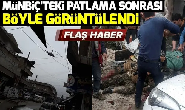 Son dakika: Münbiç'te patlama! Çok sayıda ölü var - 1