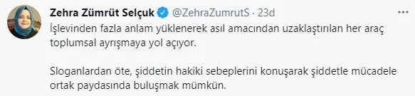 Bakan Zehra Zümrüt Selçuk’tan İstanbul Sözleşmesi mesajı ve topluma sağduyu çağrısı: Ortak paydada buluşmak mümkün