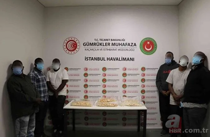 İstanbul Havalimanı’nda uyuşturucu operasyonu! 7 yolcunun midesinden 11 kilo eroin çıktı