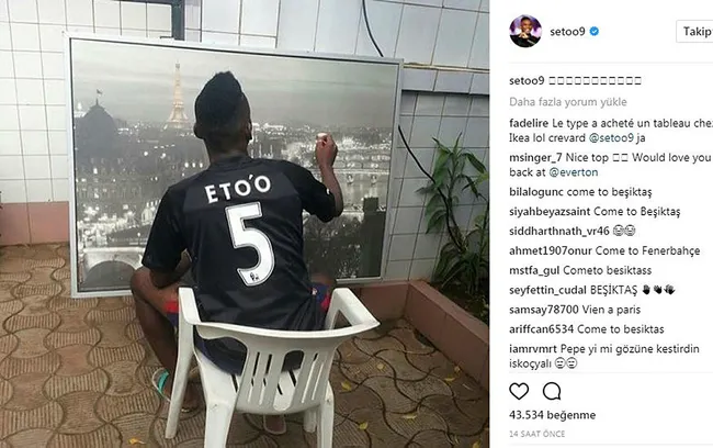 Eto'o'dan heyecanlandıran fotoğraflı paylaşım - 1