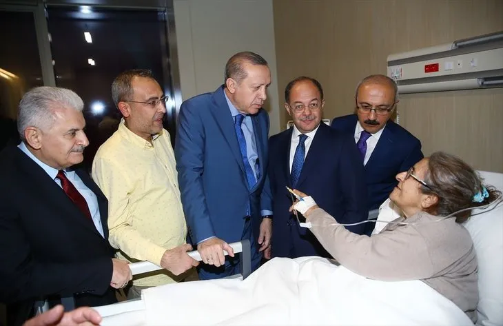 Cumhurbaşkanı Erdoğan, hastaları ziyaret etti