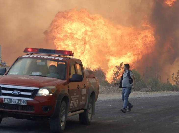 Manavgat’taki orman yangınında sabotaj iddiası! ’Koyu elbiseli iki kişi gördük’